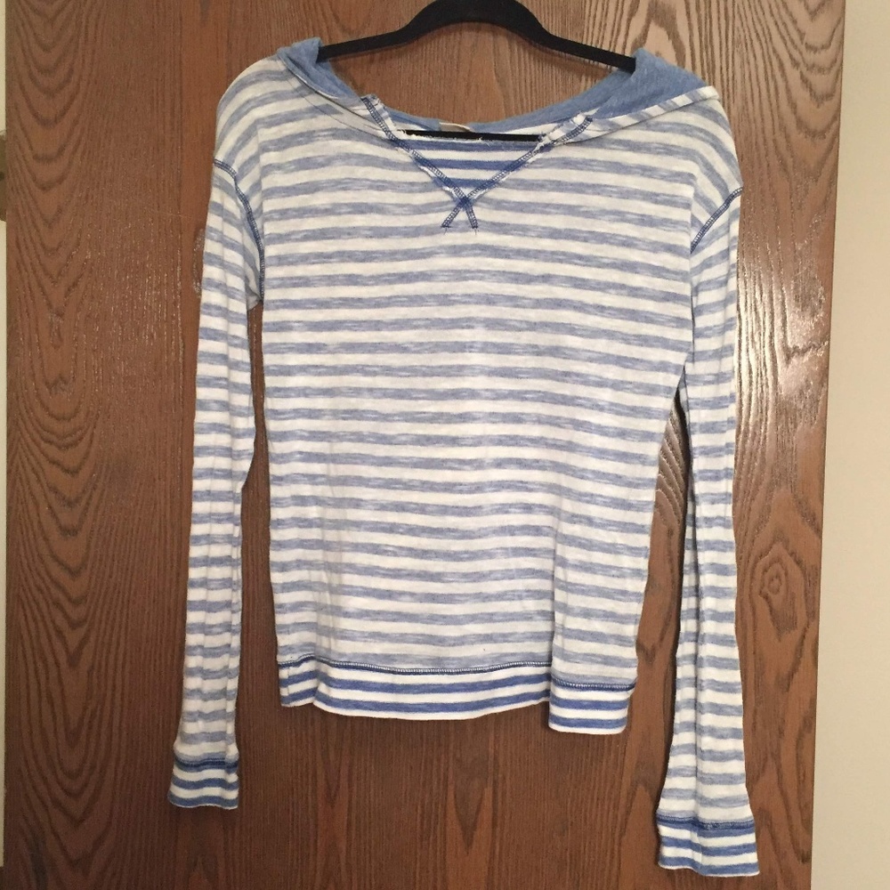 Striped Long Sleeve Hoodie